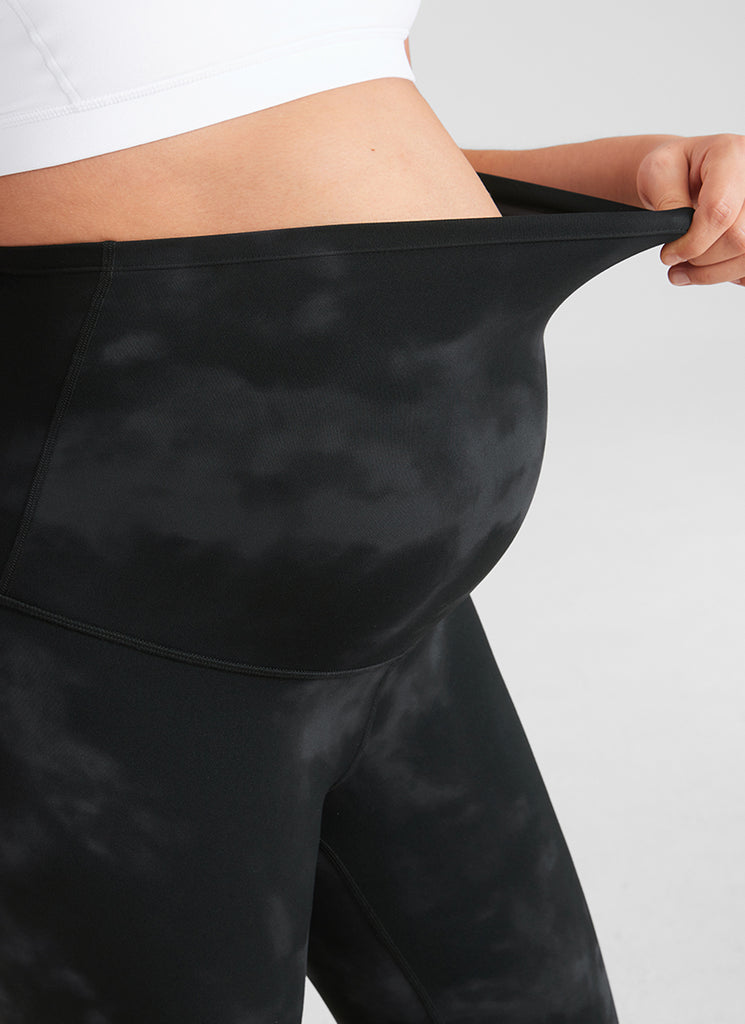 CRZ YOGA Women's Maternity Leggings Super High Rise Butterluxe 25'' Doe Brown