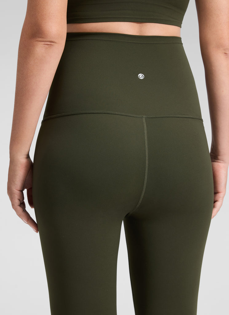 CRZ YOGA Women's Maternity Leggings Super High Rise Butterluxe 28'' Olive Green