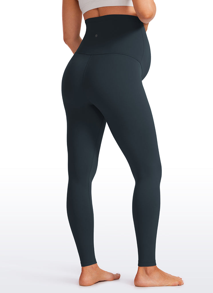 CRZ YOGA Women's Maternity Leggings Super High Rise Butterluxe 30'' True Navy