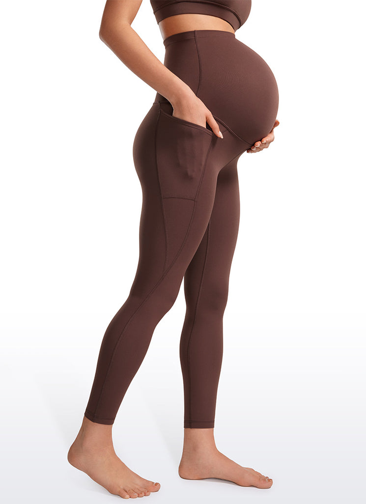 CRZ YOGA Womens Butterluxe Maternity Leggings with Pockets 25" True Navy