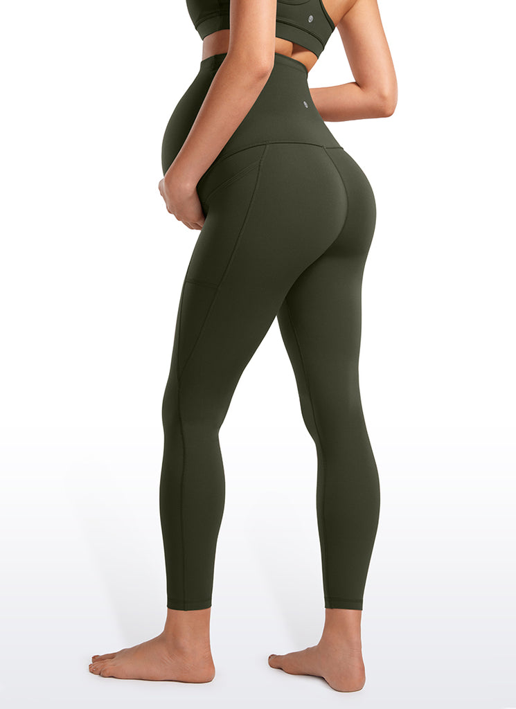 CRZ YOGA Womens Butterluxe Maternity Leggings with Pockets 25" True Navy