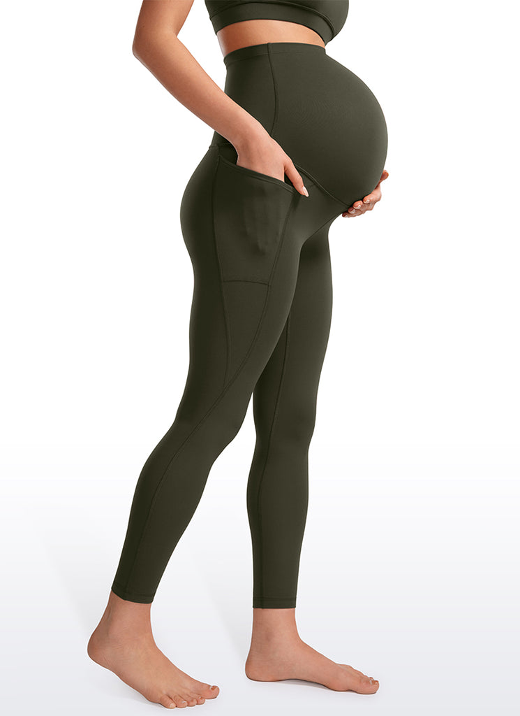 CRZ YOGA Womens Butterluxe Maternity Leggings with Pockets 25" True Navy