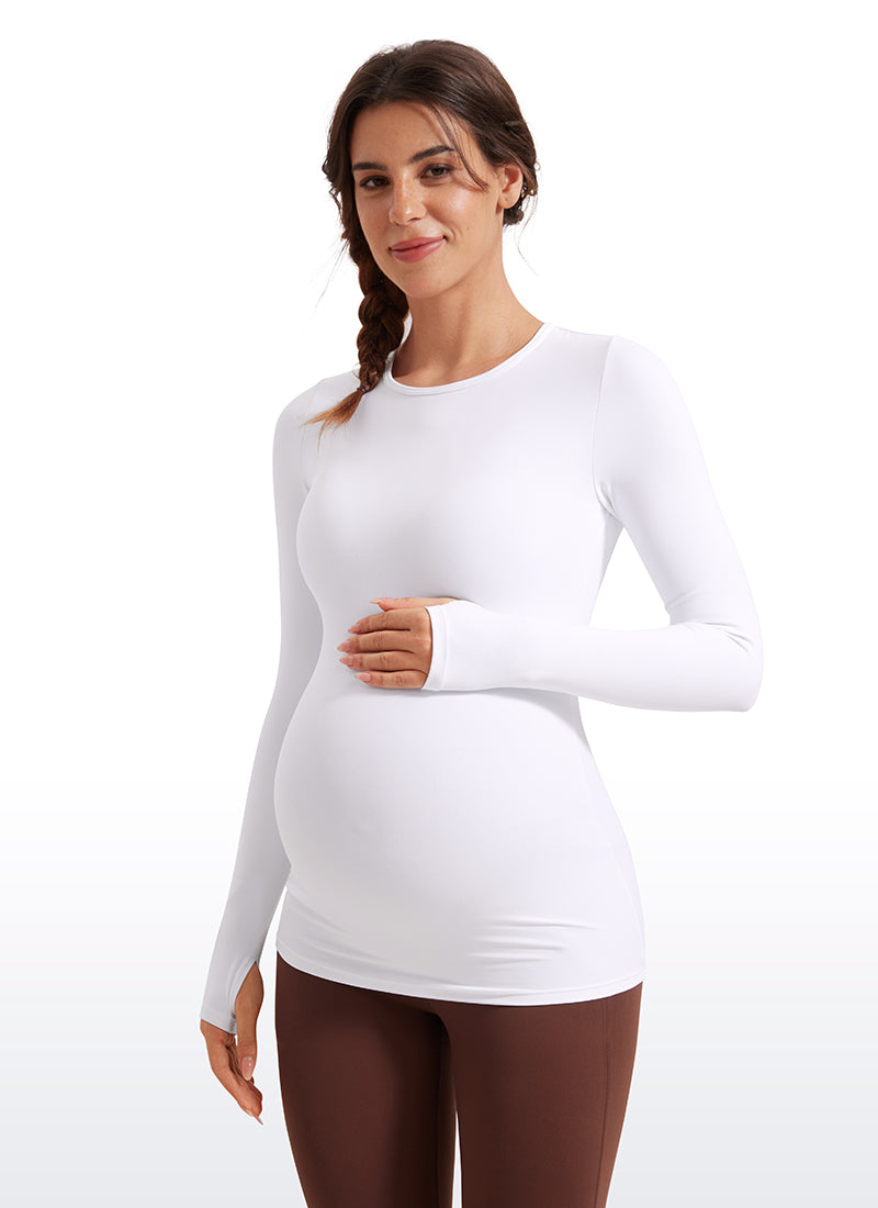 Butterluxe Maternity Crewneck Long Sleeve