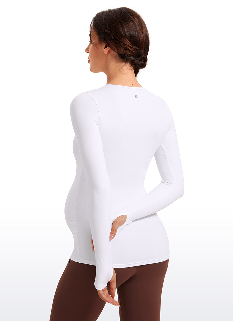 Butterluxe Maternity Crewneck Long Sleeve