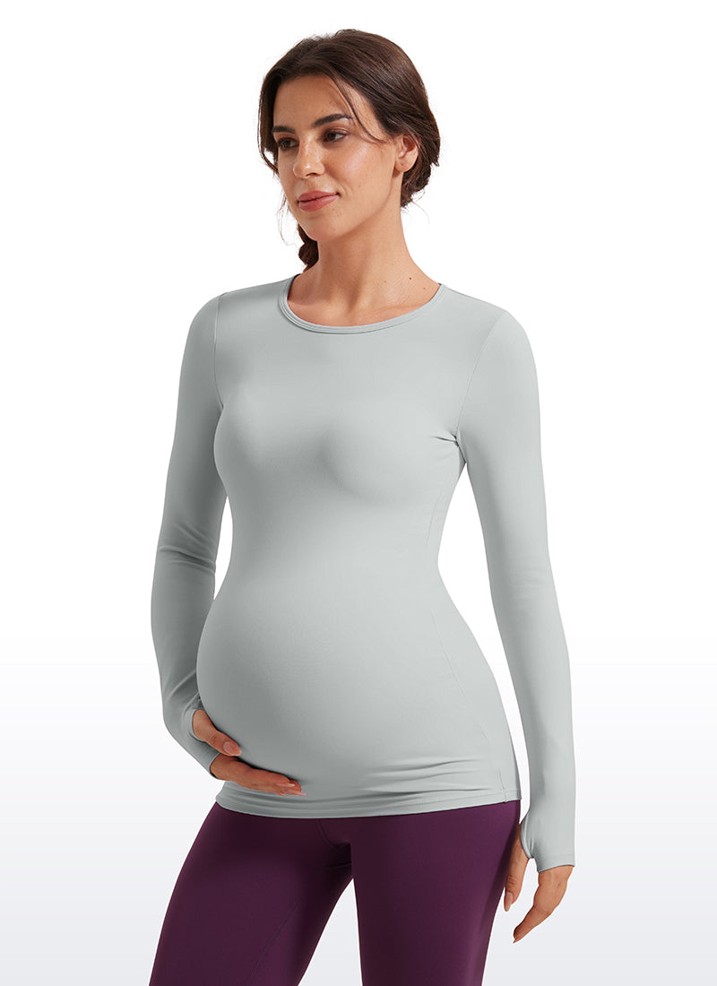 Butterluxe Maternity Crewneck Long Sleeve