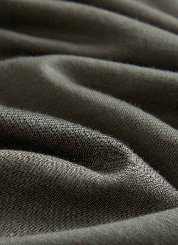 CRZ YOGA Women's Thermal Soft Base Layer Top Bottom Underwear Sets Light Army Green