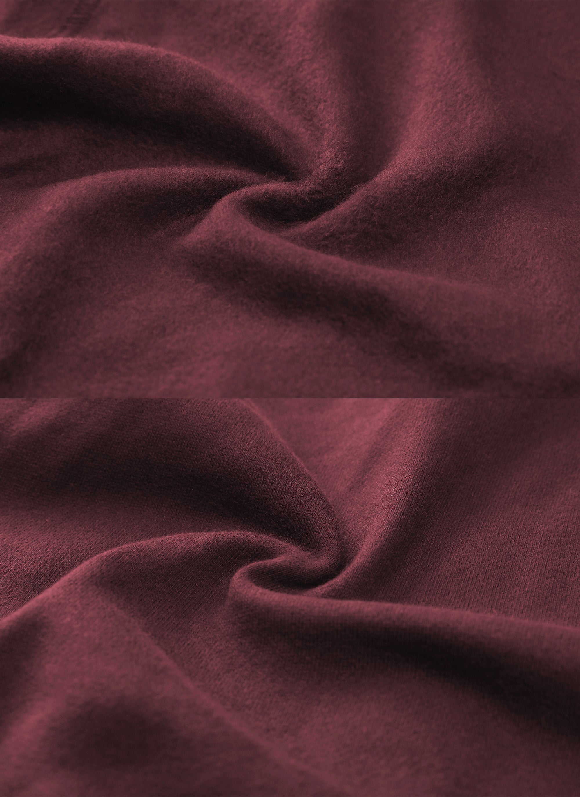 CRZ YOGA Womens Cotton Fleece Lined Straight Leg Lounge Sweatpants30'' Dark Red 2