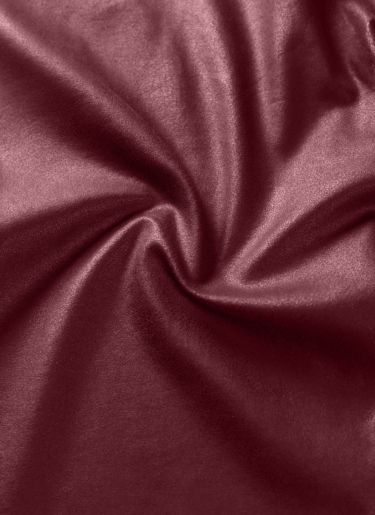 CRZ YOGA Women Butterluxe Matte Faux Leather Leggings 28' Red Merlot Foil Pattern