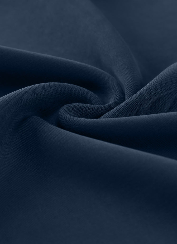 CRZYOGA Women SoftAura Sweat Shorts 4” with Pockets Drawstring Ink Blue