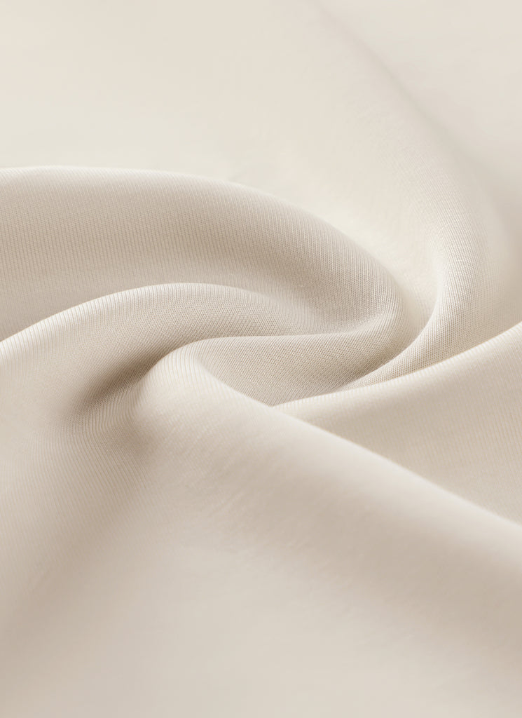 CRZYOGA Women SoftAura Sweat Shorts 4” with Pockets Drawstring Mojave Tan