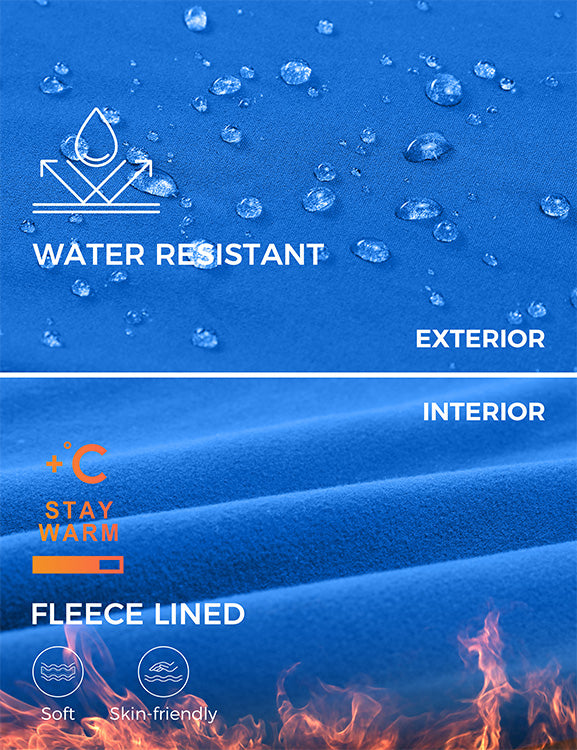 CRZ YOGA Womens Fleece Lined Flare Leggings 31" Sparkle Blue