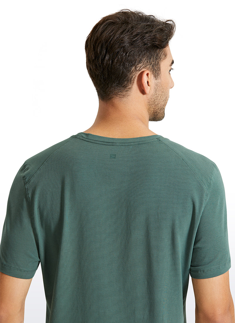 Pima Cotton Short Sleeve Round Neck