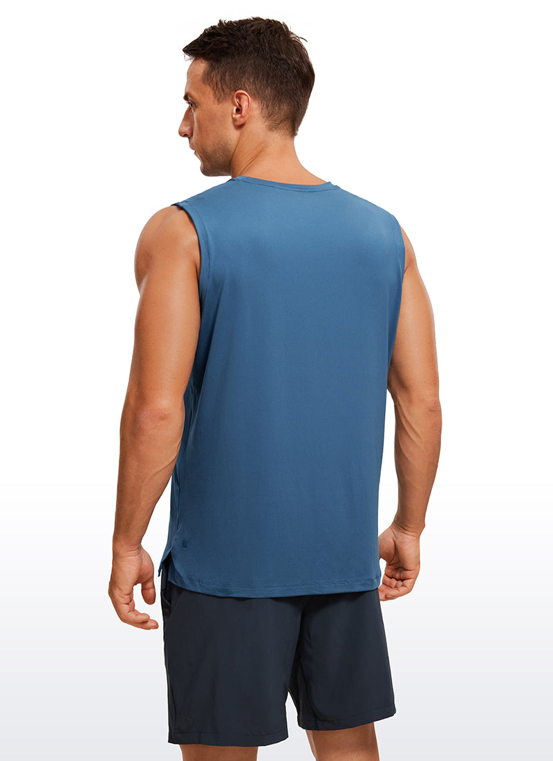 Stretch Quick Dry Tank Tops Crewneck