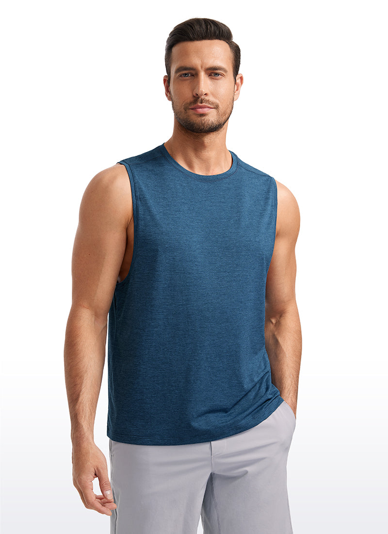 Lightweight Quick Dry Tank Tops Round Neck