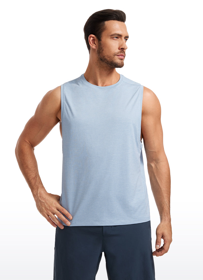 Lightweight Quick Dry Tank Tops Round Neck