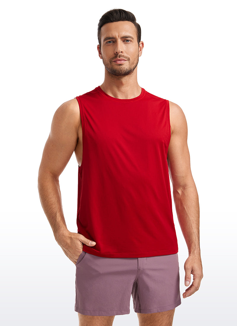 Lightweight Quick Dry Tank Tops Round Neck