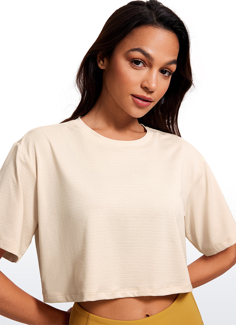 Lightweight Short Sleeves Cropped