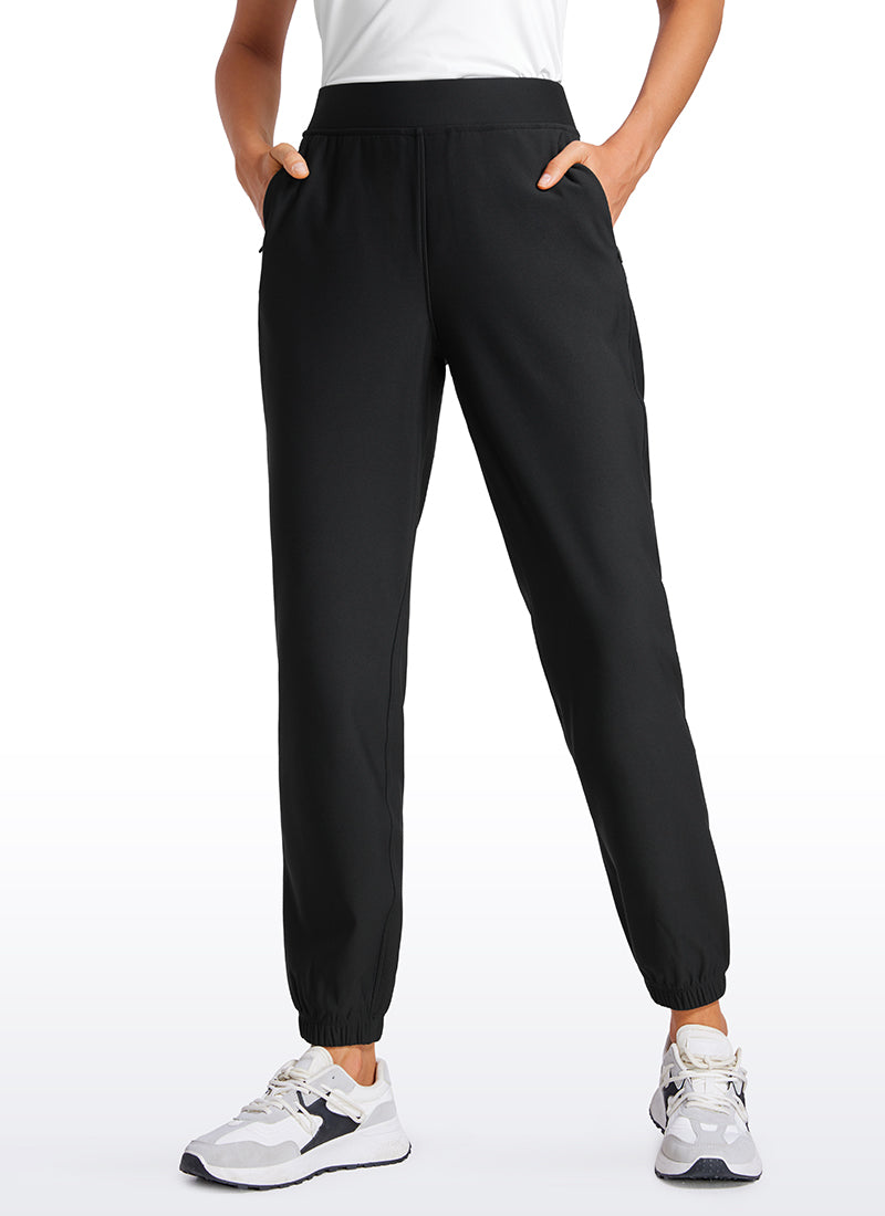 CRZ YOGA Women's Fleece Lined High Rise Joggers Pants with Pockets 28